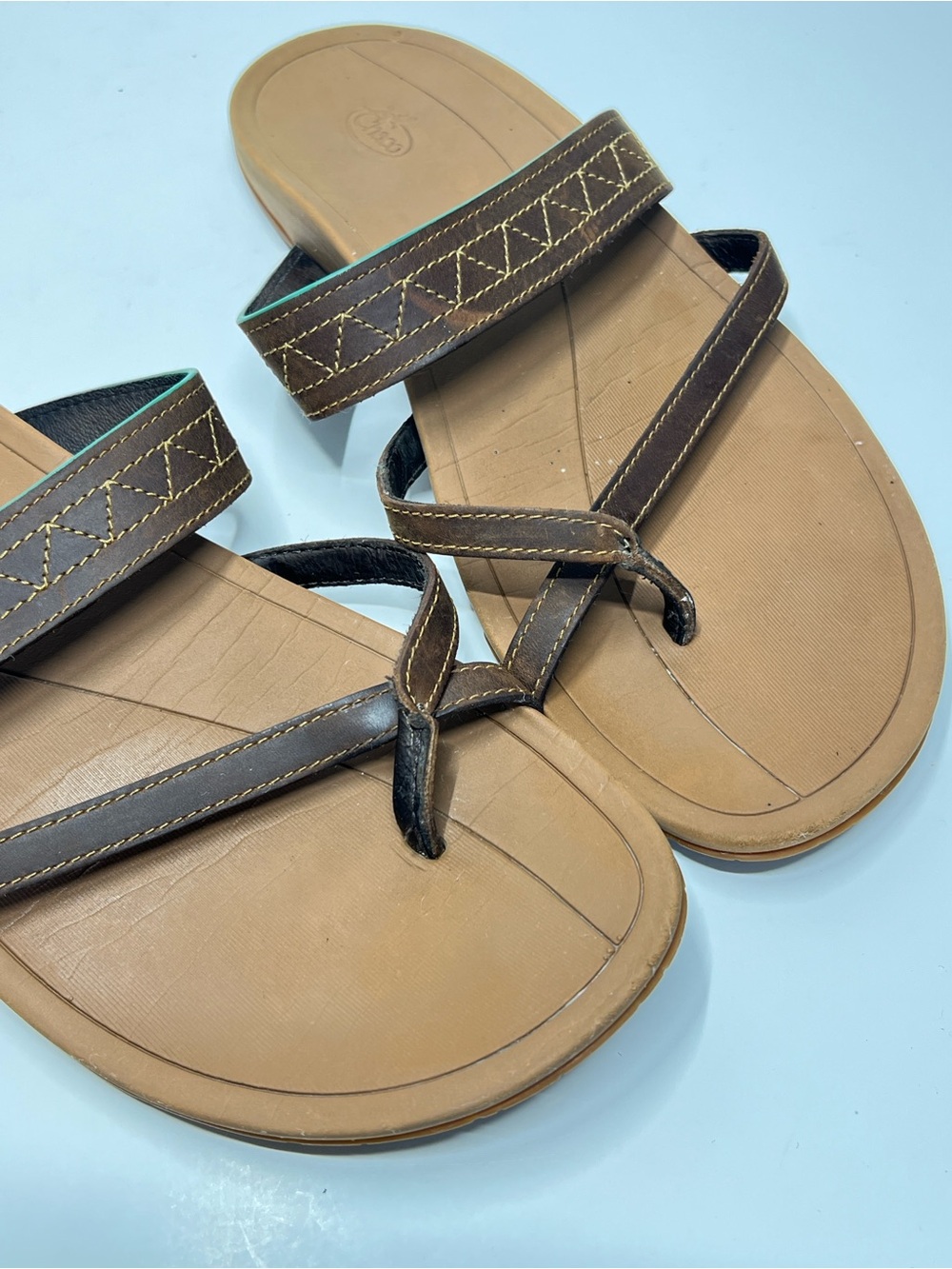 CHACO Women’s Size 8 Slip On Flat Brown Sandal - Picture 5 of 9